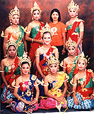 Thai girls' dancing costume