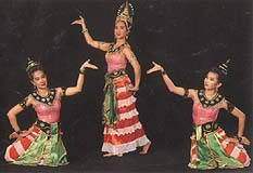 Thai women's dancing costume